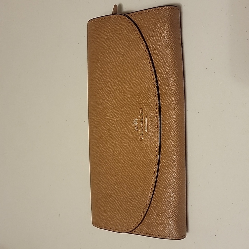 Coach Tan Leather Wallet